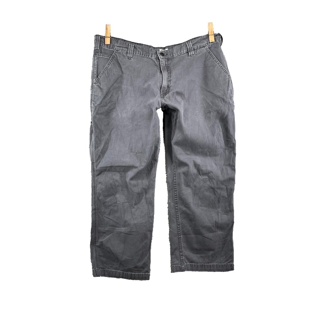 Carhartt Relaxed Straight Rigby Dungaree Pants Mens 37x25.5* Carpenter‎ Workwear